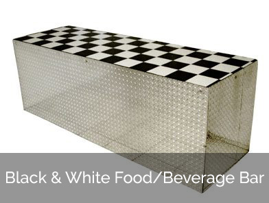 Black & White Food/Beverage Bar